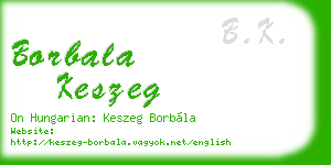borbala keszeg business card